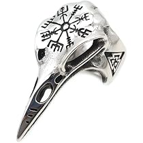 Anello Uomo Teschio Artiglio Drago Biker Acciaio Inox Scheletro Fantasma – Taglie 7-12