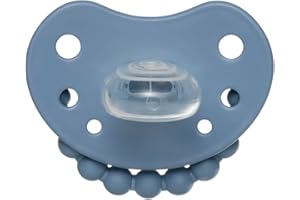 LUU – Smoczek 6+ mc-y – Smoczek dla Niemowląt z Medycznego Silikonu, Wspiera Prawidłowy Rozwój Jamy Ustnej i Zębów, Przyjazny Karmieniu Piersią, bez BPA – Cloudy Blue
