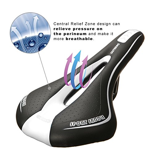 OUTERDO Fahrradsattel MTB Fahrradsitz Gel Mountainbike Sattel City Tourensattel Trekking Rennrad Sattel - 3