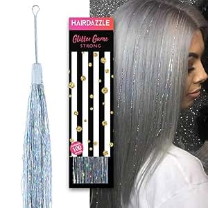 4000 Mèches Paillettes Cheveux 94 Cm – Extensions Tinsel Multicolores + Outils Complets Pour Festival, Cosplay & Soirée