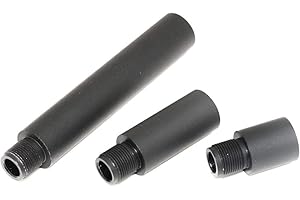 AIRSOFT WEBSITE Airsoft Softair Ausrüstung APS 3pcs 21mm/41mm/97mm 159mm CQB Outer Barrel Extension Tube Außenrohr-Verlängerungsrohr -14mm CCW