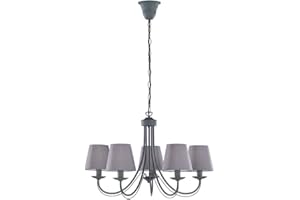 TRIO LIGHTING FOR YOU Trio Lighting Cortez - Lámpara colgante E14, 28 W, 66 x 66 x 150 cm, color gris