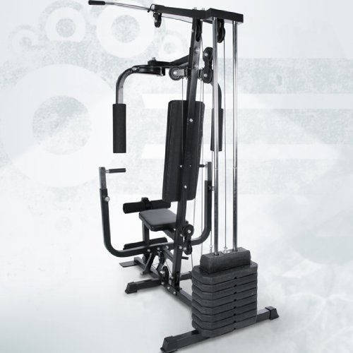 Fitnessstation inkl. 40kg Gewichte, Kraftstation für kompett-Workout auf kleinstem Raum - 3