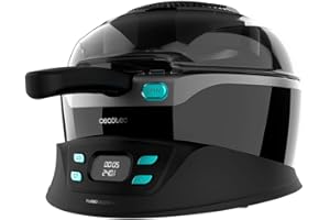 Cecotec Friteuse sans huile diététique TurboCecofry 4D Healthy Système de cuisson 360o, 8 programmes préconfigurés, température réglable, cuve avec revêtement céramique tricouche