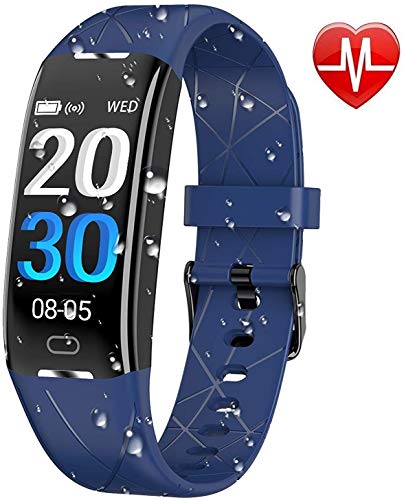 KARSEEN Montre Connectée Tracker d'activité Bracelet Connecté Podomètre GPS Fitness Tracker d'Activité Tension Artérielle Smartwatch Sport Femme Homme Étanche IP68 Montre Cardio pour Android iOS