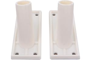 Housoutil Adhesive Flag Pole Brackets, 2Pcs Wall Mount Flag Pole Holder Stand, Flag Pole Mounting Bracket Flag Holder