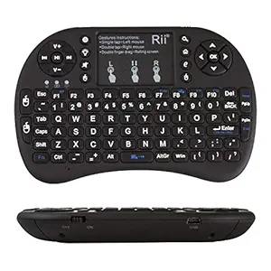 Raptas F15 Multi Functional Mini Bluetooth Keyboard with Touchpad Mouse | LED Light | Portable & Compatible with All Laptops/Smartphones