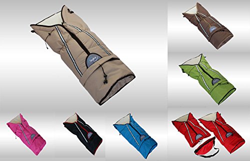 Preisvergleich Produktbild Clamaro Universal Thermo Winter Fußsack "Iglu" für Kinderwägen, Babyschalen, Buggy oder Schlitten aus antiallergischen Polarstoff, Beige