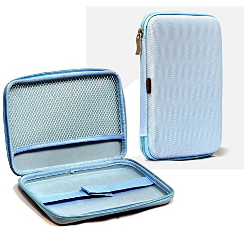 Navitech Eva Hellblau Hartes Nylon Schutzhart Tragetasche Für die Kurio 8,9 Zoll Smart 9 Windows Kids Tablet - 2