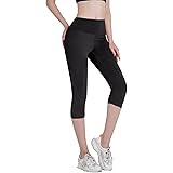 MJGkhiy Leggins Sportivi Donna 3/4 Vita Alta Controllo della Pancia Opaco Leggings Seamless Calzamaglie per Fitness Running Y