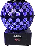 8 DMX Kanäle Ibiza Light & Sound STARBALL-GB LED Lichtkugel mit Strahlen und Gobos, 240 x 240 x 315 mm