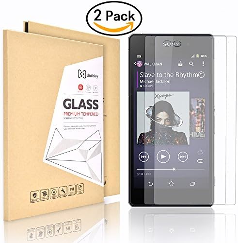 Sony Xperia Z2 Screen Protector, Didisky Tempered Glass Screen Protector For Sony Xperia Z2 Touch SmoothEasy Bubble-Free Installation [2 Pack]