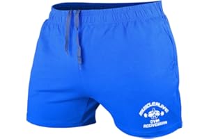 MUSCLE ALIVE Spodenki treningowe dla mężczyzn Terry Cotton 5-calowa odzież do kulturystyki