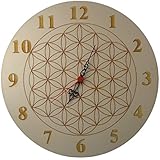 Uhr Wanduhr Holz Ø 30cm Pappel oder Buche mit Wunschgravur