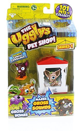 Uggly's Pet Shop Gross Homes Bone Home with Chucky Chihuahua by License 2 Play Inc
