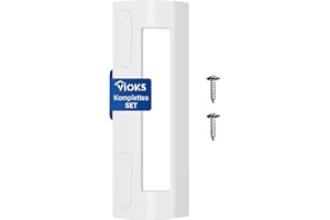 VIOKS Kühlschrank Griff Universal 200x70x45mm & Weißer Türgriff Set mit Befestigungsabstand 82-163mm für Bosch Kühlschrank mit Gefrierfach & Siemens Gefrierschrank/Ignis Kühlschrank Zubehör
