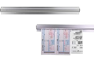 BESMRPG Restaurant Order Grabber, Aluminium Tab Grabber Wall Mounted Order Holder Ticket Holder Order Tab Grabbers Kitchen Order Bill Holder for Kitchen Business Catering Bars Cafes Offices Homes Hotels(30CM)