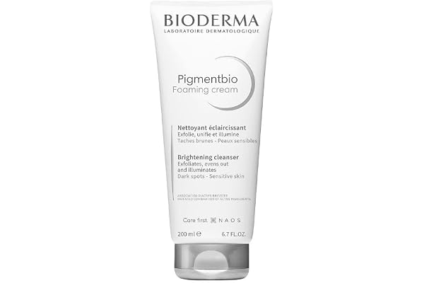 Bioderma Pigmentbio Foaming Cream Brightening Exfoliating Cleanser (Face & Body Wash) For Brightened Skin, 200 ml