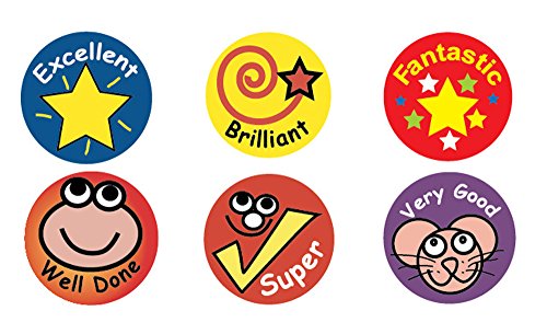 Sticker Solutions Mini - Pegatinas para profesor (forma redonda, 234 unidades)