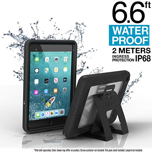 Custodia Impermeabile per iPad Mini 5, Waterproof iPad Case for iPad Mini 5 2019 by Catalyst - Waterproof 6.6 ft - Full Body Protection, Kickstand, True Acoustic Sound, Built-in screen protector -Nero