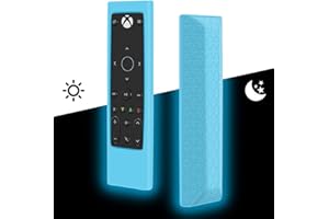 OYRLIZE Silicone Protective Case for PDP Gaming Remote Control: Xbox Series X|S Xbox One, Xbox,Shockproof Remote Case Holder Skin Proetector for PDP Xbox One Remote Battery Back Covers Case-Glowblue