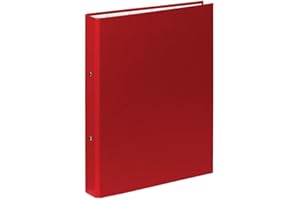 Exacompta 54375E Segregator 2 ringowy A4 z mocnego kartonu grzbiet 40 mm, segregator pierścieniowy teczka na dokumenty segregator na dokumenty 1 sztuka kolor czerwony