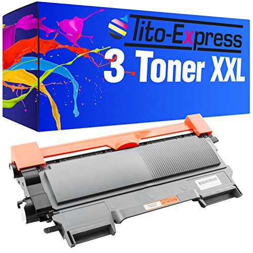 3x Tito-Express PlatinumSerie Toner XXL kompatibel zu Brother TN-2010 XL
