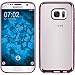 Produktbild PhoneNatic Case für Samsung Galaxy S7 Hülle Silikon rosa Slim Fit Cover Galaxy S7 Tasche + 2 Schutzfolien