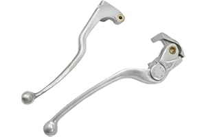 LE LEFOSSI Leviers de Frein d'Embrayage Pour Compatible avec Suzuki GSXR 600 GSXR 750 GSXR 1000 2006 2007 2008 2009 2010 2011 2012 2013 2014 Polished Silver
