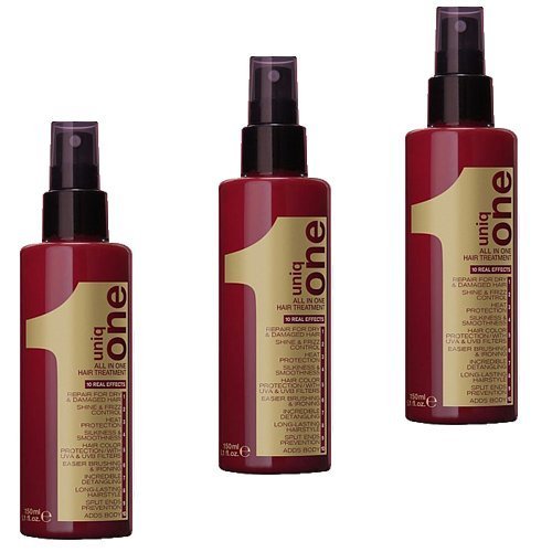 UNIQ ONE Trattamento Di Riparazione Per Capelli Secchi e Danneggiati 150ml (3 PEZZI)