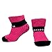 GRIPPA SOCKS Pink kids cotton slipper socks made in Britain, approved by UK's leading foot health experts, Great for childrens feet