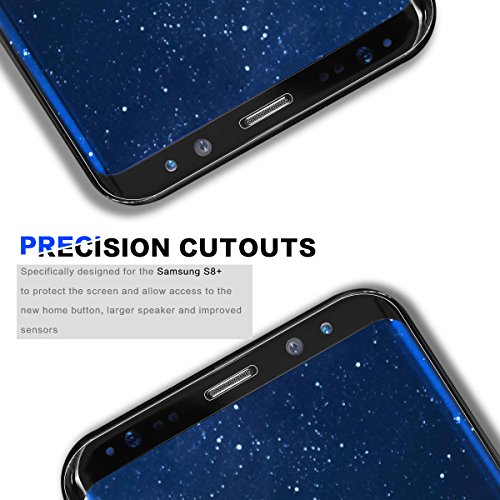 Vegbirt Galaxy S8 Plus Panzerglas Schutzfolie, Galaxy S8 + Panzerglas Schutzfolie , Full Coverage Gehärtetem Glas Panzerglas Displayschutzfolie Folie für Samsung Galaxy S8 Plus - 5