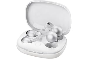 mojawa StarClip Open-Ear Clip-On Kabellose Bluetooth-Kopfhöre, 4D-Panoramaklang, Leicht & Sicher, Geräuschunterdrückendes Mikrofon, IP54 Wasserresistent, Ohrclips für Sport & Alltag, Silber