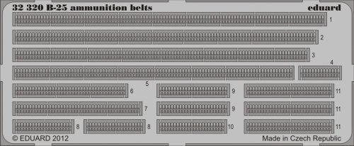 Preisvergleich Produktbild Eduard Photoetch 1:32 - B-25 ammunition belts (HK Models)