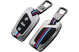 OTMIK Casos de la Cubierta de la Llave del Pliegue del Coche de la aleación del cinc Aptos para Roewe MG ZS EV MG6 EZS HS EHS 2019 2020 RX5 i6 i5 RX3 (3 Botones Mate)