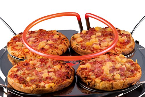 Trebs 99300 Pizzaofen mit Terrakottakuppel für 6 Personen, Pizzadom, 1000 Watt, Zubereitung in nur 5 – 7 Minuten - 6