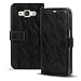 Produktbild Samsung Galaxy J1 Bookstyle Hülle,Conie Mobile Handytasche Wallet Tasche PU Leder Schutzhülle Klapptasche, Kartenfächer, Book Case in Schwarz