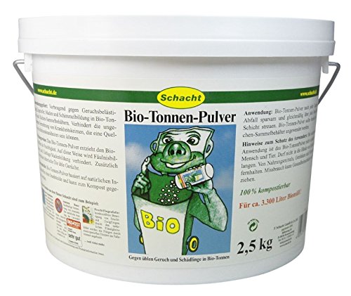 Biotonnen Mülltonnen Pulver 2,5 kg Schacht