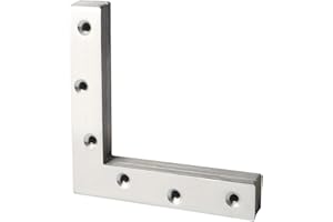 Flachwinkel 90 Grad, SAYAYO Flachverbinder Edelstahl Winkelverbinder 120x120 Möbelwinkel Klammern L-form Reparaturplatte Eckwinkel für Plattenverbindung Tabelle Stuhl Bücherregal, EJ7120L-8P