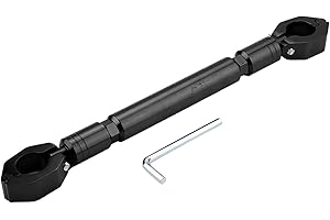 HEADERBS Lega di Alluminio Moto Equilibrio Manubrio Traversa Accessori Moto Universale per Manubrio con 22mm Diametro(Nero)