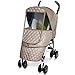 [Manito] Castle Alpha Cover / Cover for Baby Stroller and Pushchair, Rain Cover, Wind Weather Shield for outdoor strolling, Eye Protective Wide Windows (Light Grey)