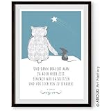 ABOUKI hochwertiger Kunstdruck - ungerahmt - "Bär und Maus brauchen Zeit", Poster, Fine-Art-Print, Geschenk, Geschenkidee, Druck, Illustration, Bild mit Spruch, Statement, Typografie, Typo, Wandbild, Plakat, Zitate & Sprüche, Wanddekoration, Motivation