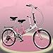 Produktbild Weiblich Doppel Fahrrad Mutter und Kind Fahrrad Männer und Frauen Pick up Kind Parenting Variable Geschwindigkeit Falten Auto Fahrrad , Pink