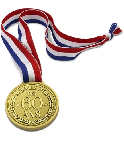 Écharpe Anniversaire 60 Ans SV Surprisez-Vous - Message Humoristique Bleu