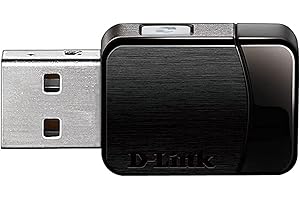 D-Link DWA-171 Adaptateur USB Wi-Fi AC600 Dual-Band - Débit Jusqu'à 433Mbps - 802.11 a/b/g/n/ac - WPS - Interface USB 2.0- Idéal pour Améliorer votre Connexion Wi-Fi sur Ordinateur Portable