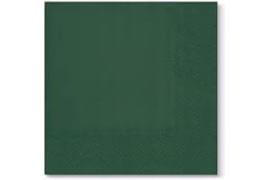SCREWS CITY Green Paper Napkins Quality Decorative Serviettes 3ply 33cm x 33cm (Pack of 20)