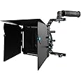 FOTGA Professional Matte Box Swing Away Sunshade for 15mm Rod DSLR Rigs Matte box Kit with Universal Lens Donut Set