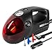 Produktbild POTEK 12V DC Luftkompressor,Tragbare Auto reifenpumpe mit Licht und Manometer. 3 Ventiladapter, Auto Kompressor mit Zigarettenanzünder Für Auto Motorrad Fahrrad Basketball
