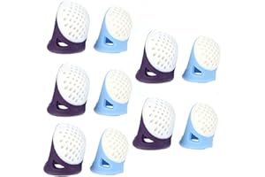 TOPXIAOBAO Thumb Guard Finger Protectors Sewing Thimble for Sewing Knitting Quilting Poke A Dot Book Cross Stitch (10)