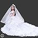 Produktbild zhuotop 1 Stück weiß Hochzeit Mantilla Party Kleid Mini Gewand Fashion Kleidung für Barbie Puppe Color01#